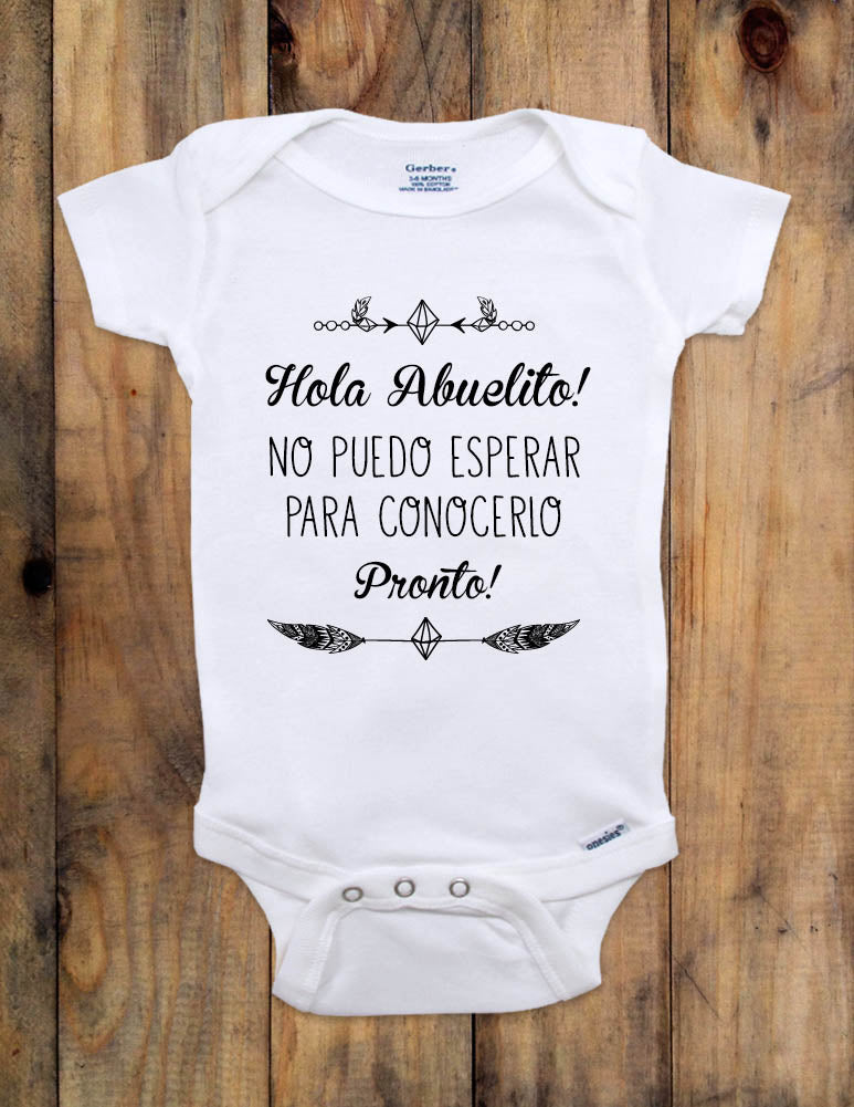 Hola Abuelito! No puedo esperar para conocerlos pronto! - Hi