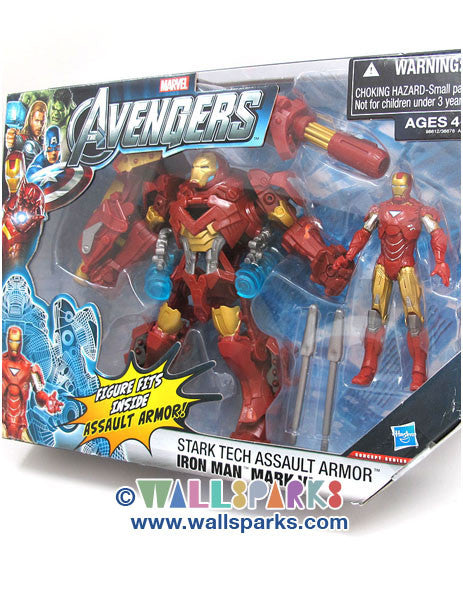 Marvel The Avengers Concept Series Stark Tech Assault Armor Iron Man Mark  VI Figure